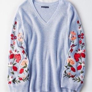 American eagle outfitters sweater embroidered